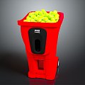 Modern baseball tennis ball automatic pitching machine 3d model