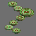 New Chinese Pavement Ground Pattern Ground Slab Road 3d model