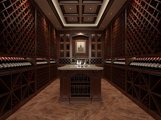 American Wine Cellar Classic Wine Cellar 3d model