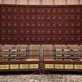 Classic Wooden Storage Cabinet Rack with Multiple Drawers and Decorative Frame for Home Organization