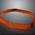 Stylish Red Belt With Transparent V Shaped Logo For Daily Use