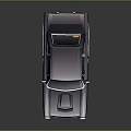 Vintage Style Black Car With Yellow Rims Red Hood Component And Body Stripes