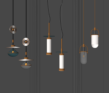 Modern chandelier 3d model