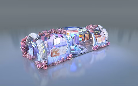 Modern Exhibition Booth 3d model