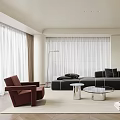 Modern Living Room Interior Design With Comfortable Sofa Coffee Table And Floor Lamp
