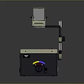 Projection Monitoring Device With Base Platform Control Knob And Adjustable Projection Arm