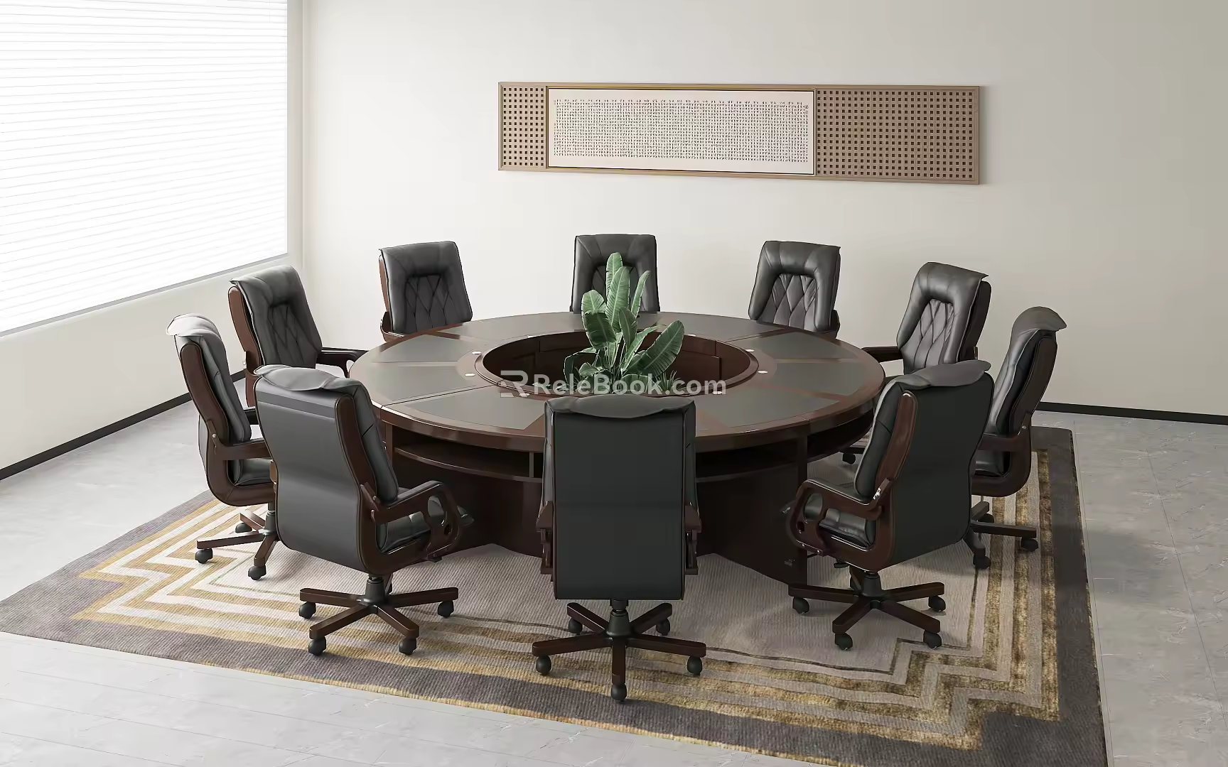 Conference Table and Chair Combination Conference Table Conference Chair 3d model