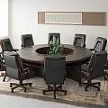 Conference Table and Chair Combination Conference Table Conference Chair 3d model