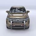 Brown SUV Car With Roof Rack Front Bumper Guard And Alloy Wheels