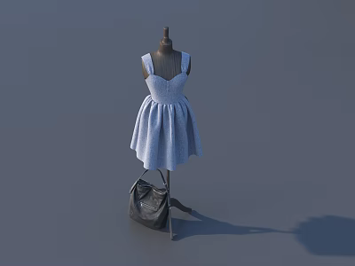 Modern Model Bag Clothing Model 3d model