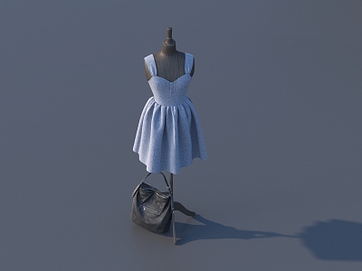 Modern Model Bag Clothing Model 3d model