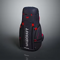 Wildcraft Navy Blue Backpack With Red Accents And Functional Design