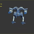 Modern Mech Warrior Mech Soldier Machine Battleguard Mechanical Battleguard 3d model