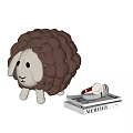 Small sheep stool 3d model