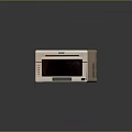 DUP White Compact Microwave Oven With Modern Glass Door And Control Panel