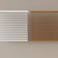 White and Brown Window Blinds for Modern Home Interior Design 3d model