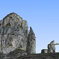 Modern Mountain Huangshan Welcome Pine 3d model