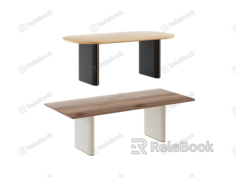 Simple dining table combination model