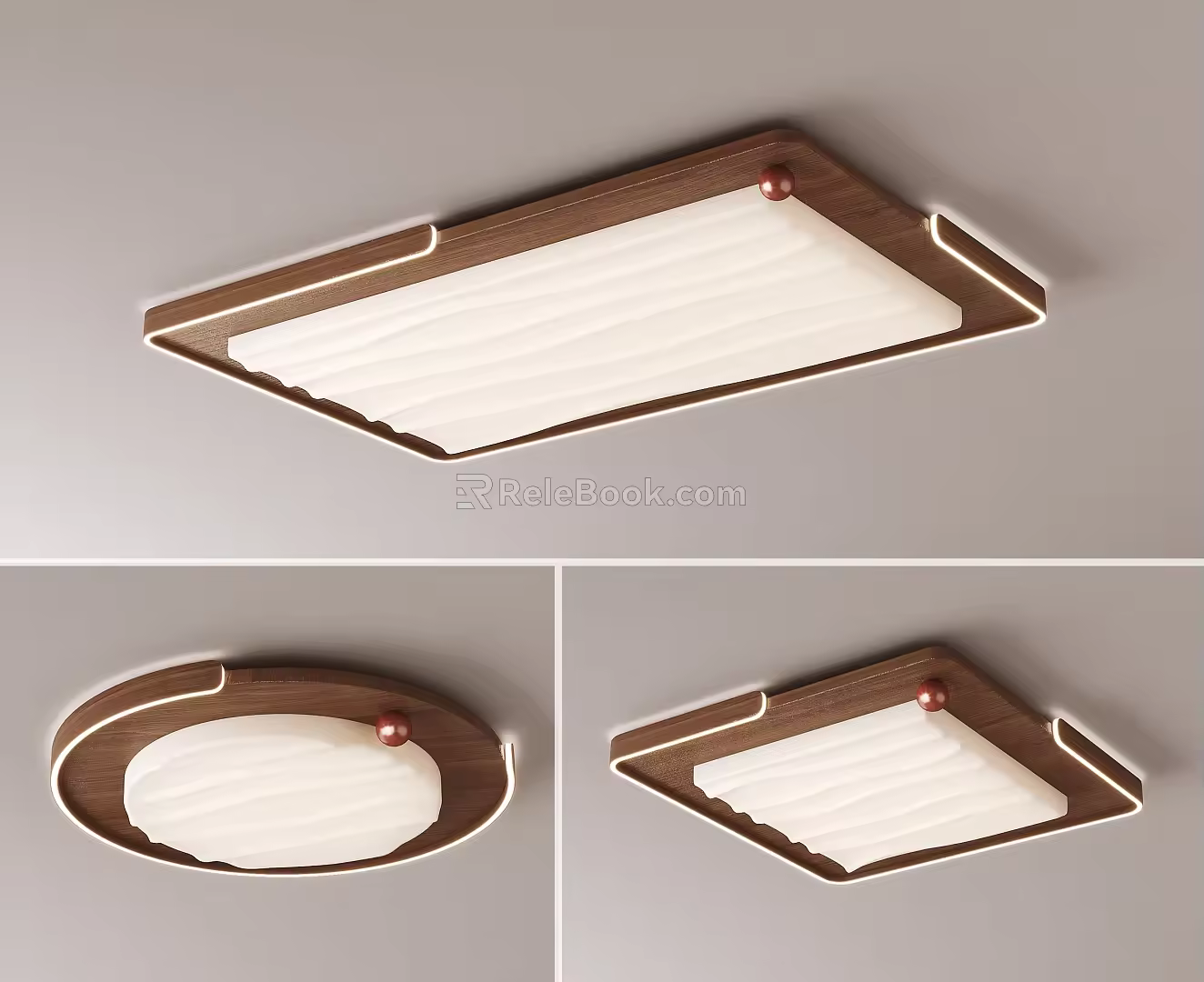 Antique ceiling lamp 3d model