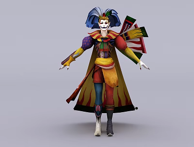 Poker Big Ghost Big Ghost Clown 3d model