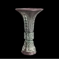 Ancient Bronze Wine Cup With Intricate Traditional Carvings And Classic Design