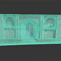 Ancient Stone Entrance Gate With Arched Design Intricate Carvings And Historic Stone Walls