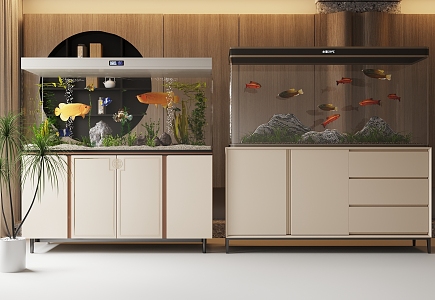 New Chinese Fish Tank 3d model