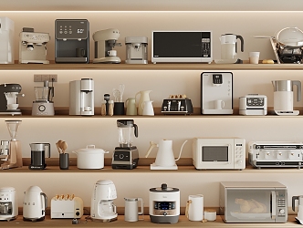 Kitchen Appliances Kitchen Supplies Coffee Machine Oven Microwave Oven Soybean Milk Machine Rice Cooker Water Dispenser Bread Machine 3d model