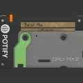 POLITY Label Daily Mix 2 Cassette Tape Electronic Device with Green Gray Design