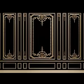 Decorative Lines Design With Ornate Wall Panels Intricate Patterns And Classical Details 3d model