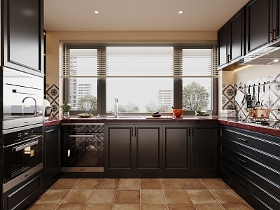 Retro Kitchen 3d model