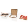 Open Cardboard Boxes With Red Wee Macs Box Made in Ireland