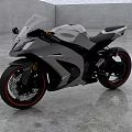 Sleek Gray Car Design With Black Seats Red Rims And Concrete Indoor Setting