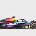Red Bull Oracle Honda F1 Car With Vibrant Body Design And Sponsor Logos