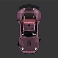 Stylish Pink Race Car With Rear Spoiler Black Accents And Racing Decals