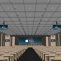 Modern Lecture Hall 3d model