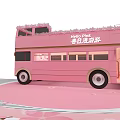 Spring Meichen Peach Tree Bus Revolving Stair Platform float Seat 3d model