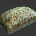 Delicious Freshly Baked Bread with Golden Crust Sesame Seeds and Nuts on Dark Background