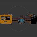 Industrial Machinery Equipment Collection With Lathe Motor Control Box And Tools