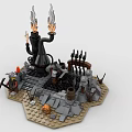 LEGO Toy Blocks Game Scene Blacksmith Shop 3d model
