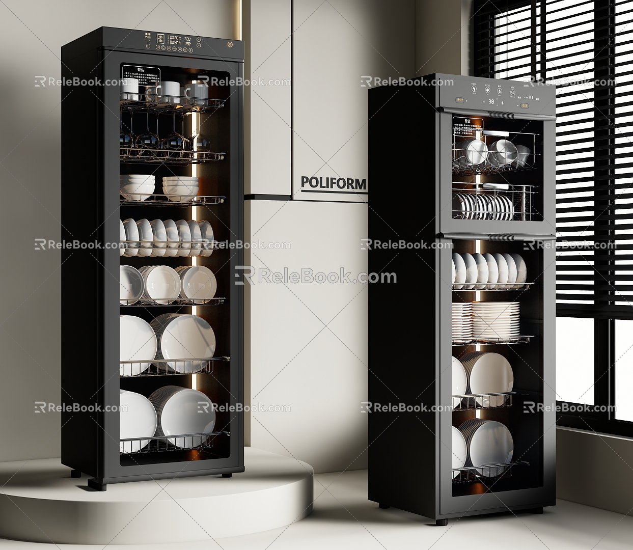 Disinfection Cabinet Smart Cupboard Dishwasher 3d model