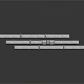 Durable Silver Metal Pipes With Connecting Rings For Industrial Equipment
