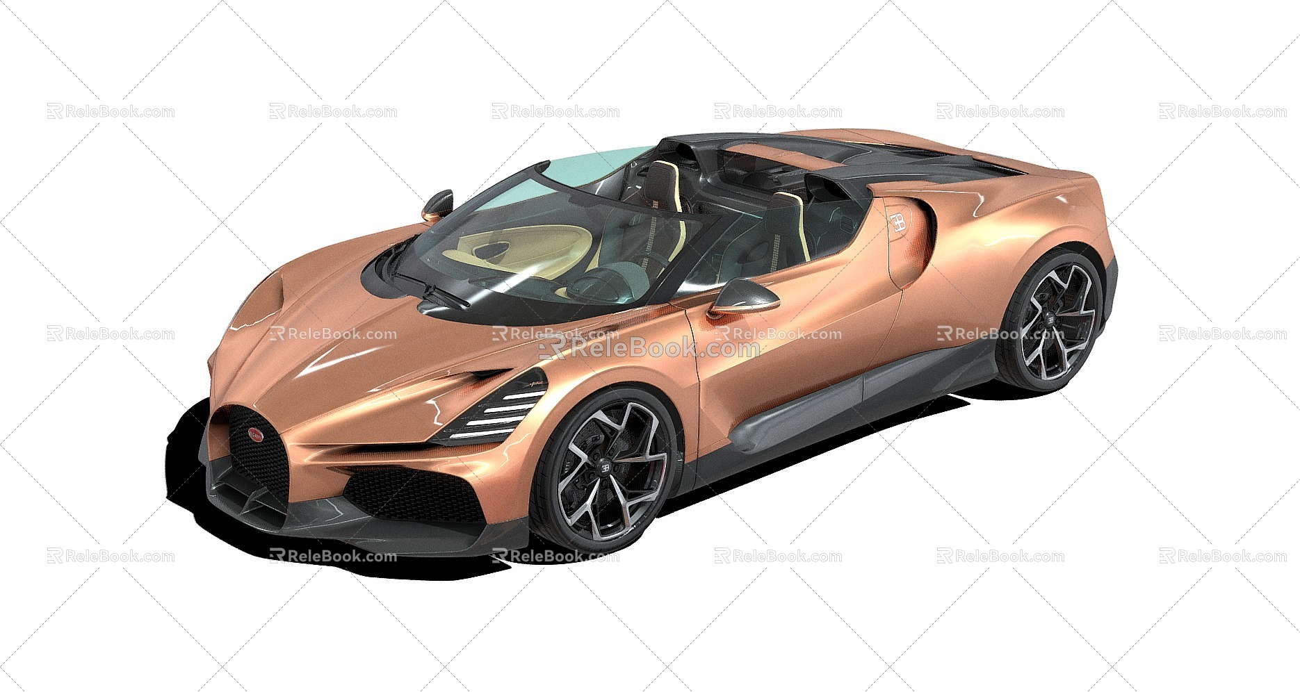 sports car Bugatti 3d model