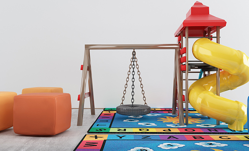 Children's play equipment Modern play equipment 3d model