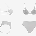 White Lace Underwear Set Featuring Bra And Briefs With Delicate Trim Details
