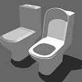 Two Modern White Toilet Designs With Sleek Ceramic Finish And Open Lid