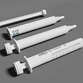 Graduated White Syringes Essential Medical Devices With Accurate Measurement Markings