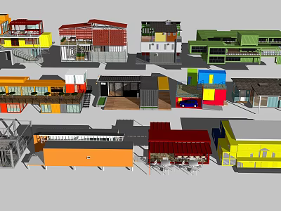 Various Industrial Equipment Models For Manufacturing And Construction Applications 3d model