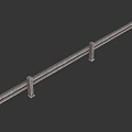 Railway guardrail 3d model