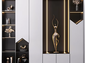 Modern Decorative Cabinet Cabinet Decoration (ID:ggajh580929)